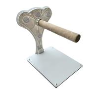 Percha para pájaros con bandeja de excrementos, ventosa para pájaros grandes, la percha está envuelta en tela no tejida