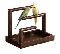 Percha para Pájaros de Mesa | Decoración de Enriquecimiento de Niveles | Soporte de Mesa para Periquitos | para Razas Pequeñas Medianas Grandes Agapornis Periquitos Loros Canarios