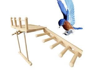 Percha para pájaros, Juguete de Movimiento para Columpios de rampa | Perchas Naturales para pájaros, para periquitos, cacatúas y pinzones para prevenir el aburrimiento Cuando se está