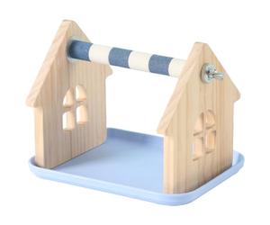 Percha para pájaros | Juguete interactivo para mascotas, percha con función de cuidado de garras para periquitos, para pajareros, interiores y exteriores, canarios, cacatúas inseparables