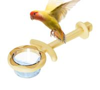 Percha para pájaros, loro, agua, alimentos, alimento, poste de pie | Jaula de pájaros para entretenimiento, dormir, escalar, hogar, interior, amor, descansar, comer