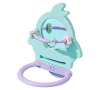 Percha para pájaros para loros, resistente a las mordeduras con juguete de espejo, juguete para masticar, espejo de cacatúa para jaulas, trituración de forraje para cacatúas, periquitos, tortolitos