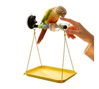 Percha Para Pájaros - Percha Con Venťosa De 7,86 Pulgadas Para Cacatúas | Dispositivo De Molienda De Garras Con Soporte Y Bandeja Para Excrementos | Soporte Para Pájaros En El Alféizar De La Ventana P