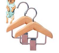 Percha para perros - Perchas para ropa para mascotas | Mini percha para perros diseñada para mascotas con clip de metal para perros pequeños, gatos,