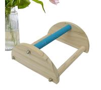 Percha para pollitos para criadora, barra de gallo de madera segura, juguete de pollo de escalera triangular, 7.68 x 7.09 x 3.54 pulgadas, soporte de entrenamiento de calidad, accesorio divertido para