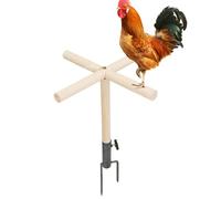 Percha para pollitos | Soporte para loros y posaderas, percha de madera y metal, percha de entrenamiento para pollitos de bebé, barra para gallinero y criador
