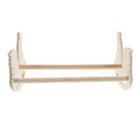 Percha para Pollos en Forma de Gallina de Madera Beige | Orificio Redondo, Resistente a Roturas, 1, para Aves de Corral, Soporte de Pie