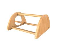 Percha para pollos: material de madera maciza, función de juego de espejo interactivo | Barra de ejercicios para gallos que mejora las ventajas del desarrollo de habilidades, uso de criadoras para crí