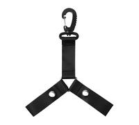 Percha para pompones de animadora - Porta etiqueta con botón, clip resistente para bolso con Pn Pons para un fácil acceso, correa reforzada + material ligero, para Ga
