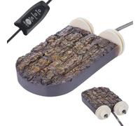 Percha Para - Soporte Calentador USB De Resina De 8,23x15,19 cm, Plataforma Calefactora De Temperatura Ajustable, Accesorio Para Jaula Confort Invierno | Ara Conuro Cockatiel