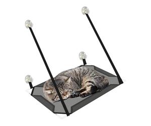 Percha para Ventana de Cama para Gatos: acogedora Cama para Ventana, Soporte de Fuerte | Ofrece un Lugar Elevado para Tomar el Sol, Proporciona visión al Aire Libre, Libera Espacio en el Suelo