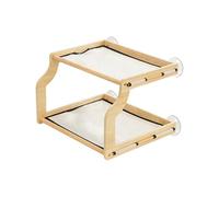Percha para ventana de gato, cama portátil con para colgar, asiento de malla, soporte resistente, estante de escalada, muebles para mascotas, lugar de visión cómodo para gatos de todas las