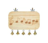 Percha Plana para pájaros - Percha de Madera para Loro con Juguetes de mascar y,Suministros para Mascotas Notas Musicales Ejercicio pequeños Animales Jendayas Gerbos Diamante