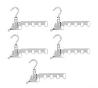 Percha plegable con diseño de cinco agujeros para uso en viajes, material plástico, para secado organizado en varios espacios interiores y exteriores
