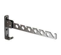 Percha Plegable de Aleación de Aluminio, Gancho de Pared para Ropa, Utilizado en Balcones, Baños, Pasillos(Negro)