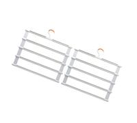 Percha plegable de múltiples capas con abrazaderas, ahorro de espacio, soporte plegable de metal para pantalones con clip, soporte portátil para ropa de viaje