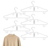 Percha plegable, perchas plegables, 5 perchas para ropa, perchas para ropa, perchas para camisas, percha de armario portátil para abrigos, trajes, vestidos, ropa