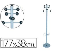Percha Sie Metalico 626 con Paragüero 8 Soportes 177X38 cm