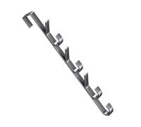 Percha trasera - 5 ganchos 7 ganchos para puerta | Gancho de puerta resistente de acero al carbono | Ganchos de almacenamiento vertical - solución de ahorro de espacio para el hogar