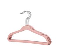 Perchas 10 Non-Slip Velvet Hangers Space Saving 360 Degree Swivel Hook Flocked Felt Clothes Drying Rack para Trajes(Color-6)
