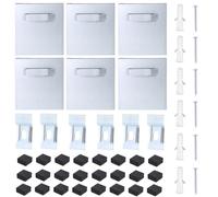 Perchas adhesivas de metal cuadradas de aluminio para montaje en pared, juego de perchas de metal para colgar imágenes, obras de arte seguras