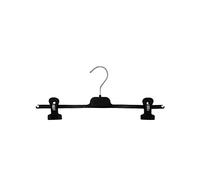 Perchas con pinzas para pantalones, faldas y vestidos, colgadores ahorradores de espacio de plástico, cód. 9600 (20, 9700 negro)