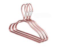 Perchas de Alambre de Metal Fuerte de 13 "Perchas for Ropa, Perchas for Abrigos, Perchas estándar for Trajes, Ideal for Uso Diario, Paquete de 5, Plateado Tendedero para Ropa (Color : Rose Gold, Siz