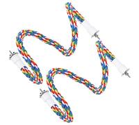 Perchas de Cuerda de Colores Brillantes - Juguete Masticación Pájaros Algodón 2 Pcs para Escalar y Balancearse (80 cm)