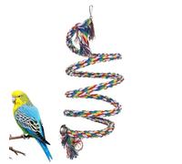 Perchas de cuerda para jaulas de pájaro, juguete interactivo resistente a las picaduras - Cuerda de algodón multicolor para columpio de calopsita | para juego Masticación Escalada Canaris Periquito