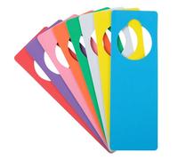 Perchas de espuma para puertas de bricolaje, 8 colores (3.25 x 9.5 pulgadas, 24 unidades)