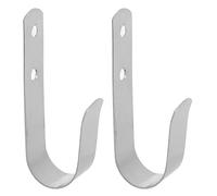 Perchas de gancho J de acero inoxidable de acero inoxidable para barcos, yates y vehículos, tiradores versátiles de hasta 1-1/2 pulgadas de diámetro, previenen