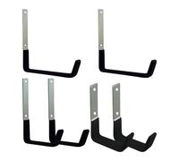 Perchas de garaje | Estante organizador de 6 piezas que ahorra espacio | Percha de herramientas para cobertizo, organizador de pared | para escalera de bicicleta, herramientas de jardín, tuberías