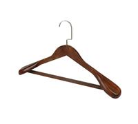 Perchas de Madera 2pcs Wide Shoulder Wooden Coat Hangers Solid Wood Suit Hotel Hanger Closet Home Smooth Store(Color3)