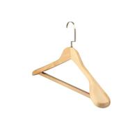 Perchas de Madera 2pcs Wide Shoulder Wooden Coat Hangers Solid Wood Suit Hotel Hanger Closet Home Smooth Store(Color2)