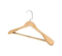Perchas de Madera 2pcs Wide Shoulder Wooden Coat Hangers Solid Wood Suit Hotel Hanger Closet Home Smooth Store(Color4)