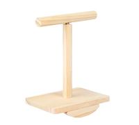 Perchas de madera para pájaros, juguete de columpio con adhesivo de goma antideslizante para periquitos y cacatúas, juguete de madera natural para pájaros