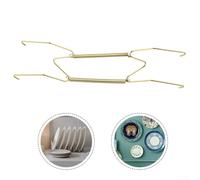 Perchas de montaje en pared de alambre de resorte ajustables adecuadas para mostrar placas de varios diámetros (10 unidades)