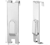 Perchas de pared de rejilla de hierro de doble gancho para colgar cuadros, gancho de diseño moderno para organización de tiendas minoristas y sistema de almacenamiento de garaje en el hogar