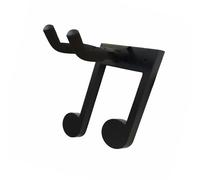 Perchas de pared para guitarra, gancho con forma de nota, soporte de pared para acústica eléctrica, bajo, mandolina, banjos, soporte de pared para guitarra con tornillos, soporte de base de madera