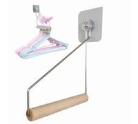 Perchas De Pared Para Ropa,Percha De Pared Para Ropa,Fuerte soporte de pared para colgar ropa, soporte de pared | Rejilla sólida adhesiva para secado de ropa, para trajes, suéteres, toallas de papel y