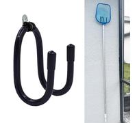 Perchas de poste de piscina inoxidables, ideales para valla de piscina o ganchos de almacenamiento de montaje en pared para equipo de piscina, cepillo, manguera de vacío, skimmer y soporte organizador