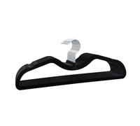 Perchas de terciopelo para cuello corto, superficie de fieltro antideslizante, diseño que ahorra espacio con ranuras antideslizantes y forma de hombro, ganchos giratorios de 360°, duraderas para