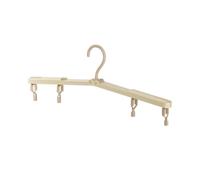 Perchas de Viaje Colgador de Ropa Plegable con Clip, Estante Viaje portátil Multifuncional, Herramientas Secado plástico for Ahorrar Espacio(5PCS Khaki)