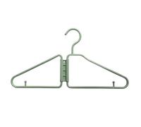 Perchas De Viaje Percha Plegable for Abrigos, Perchas Antideslizantes for Ropa, tendedero de plástico, Organizador Almacenamiento Multifuncional, 12 Uds(Green)