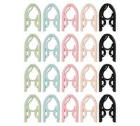 Perchas de viaje, perchas plegables portátiles 20 piezas, gancho resistente con clip organizador para ropa - Armario dormitorio apartamento casa