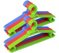 Perchas Infantiles de Plástico - Pack de 24 Unidades | Multicolor | Tamaño 26,8x13,2 cm | Perchas Ligeras y Resistentes para Ropa de Niños - Fabricadas en España