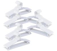Perchas Infantiles de Plástico - Pack de 72 Unidades | Color Blanco | Tamaño 26,8x13,2 cm | Perchas Ligeras y Resistentes para Ropa de Niños - Fabricadas en España
