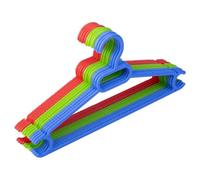 Perchas Multiusos 37x18 cm - Plástico Resistente y Ligero | Multicolor - Pack 12 Unidades | Perchas Versátiles para Ropa de Tamaño Medio | Diseño Fino para Ahorrar Espacio - Fabricado en España