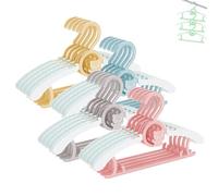 Perchas para bebés 20 UNS, 29-37cm Extensibles Antideslizantes Coloridos