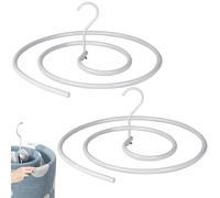 Perchas para manteles 2pcs Perchas en Espiral para sábanas Redondas ahorradoras de Espacio Perchas de Mantas Rejilla de Secado de Mantas Gruesas de Hierro Desmontable para sábanas y Mantas